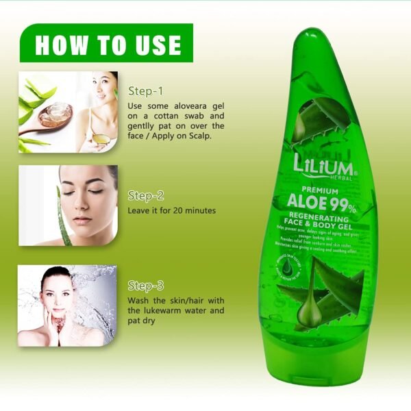 Aloe Vera face & body gel ,lilium Aloe Vera face & body gel